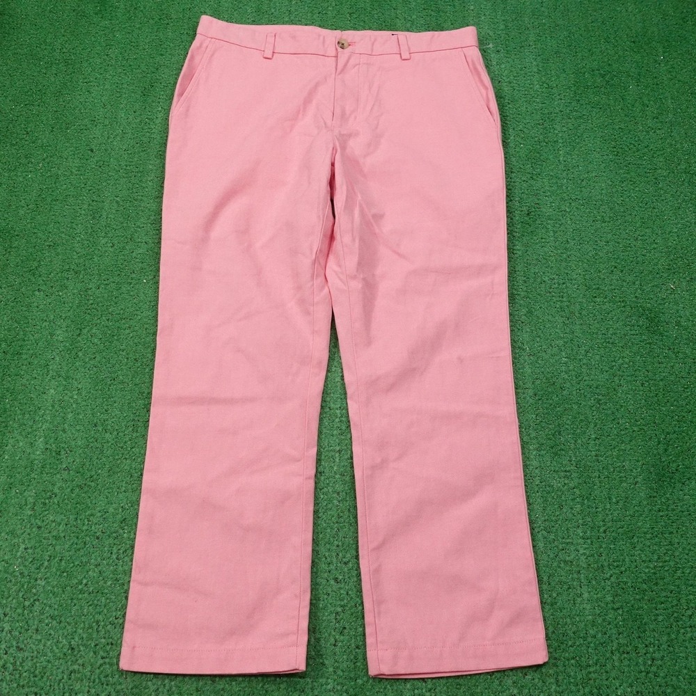Vineyard Vines Pants‎ Mens 34x30 (35x27) Pink Chino Straight Cotton Pima Casual